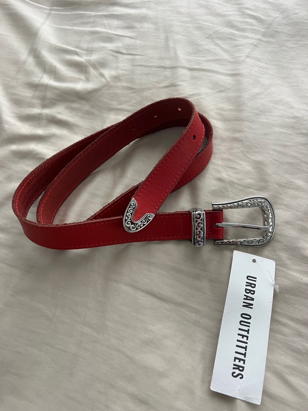NEW Urban Outfitters Red Western-Style Belt